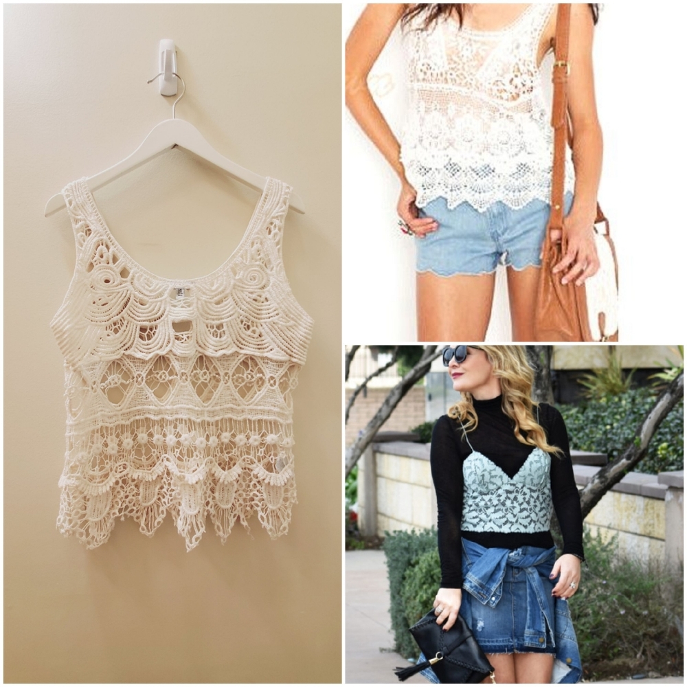 Love and Liberty Lace Tank top Large size